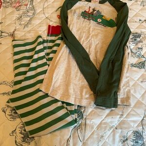 Hanna andersson boys Christmas pajama pants and top
